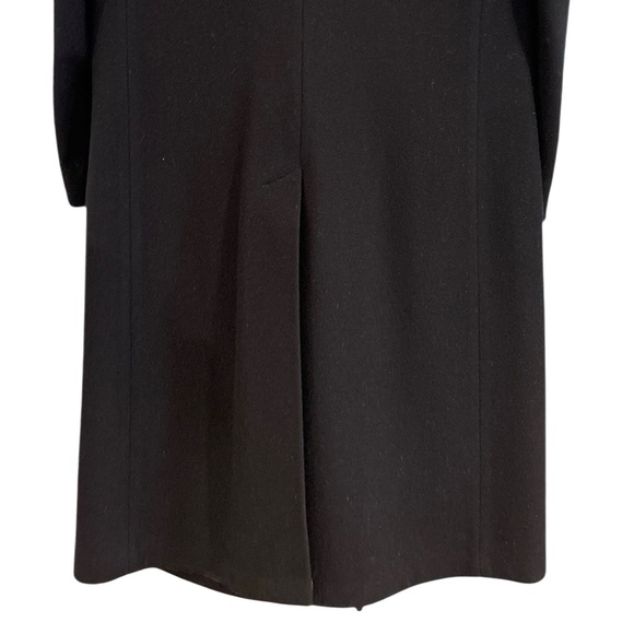 70s STRAOJAC WOOL NAVY LINED CLASSIC ECLECTIC GRANDPA PREPPY TRENCH COAT SZ 42R - Picture 7 of 8